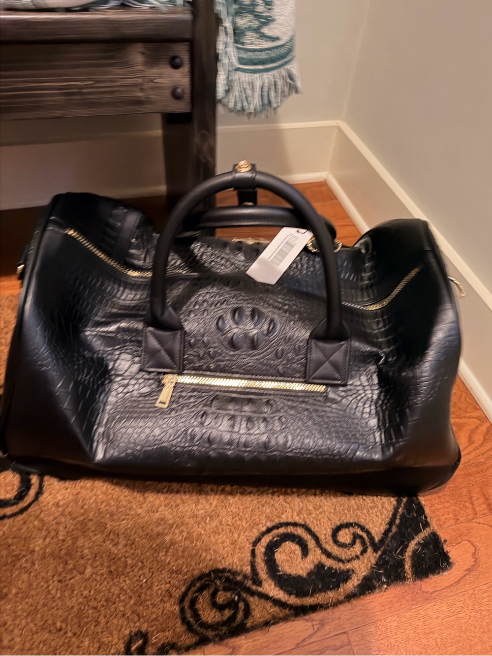 Brand New - Tote&Carry, Rolling Duffle Travel Bag - Black